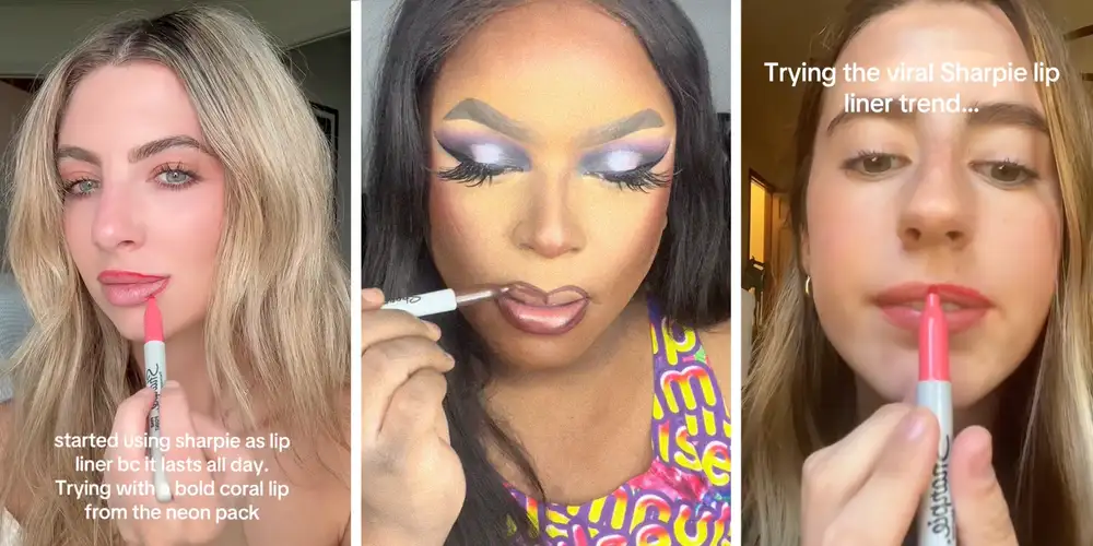 The hot new lip liner brand on TikTok is just a Sharpie: “I’m doing this, no questions asked”