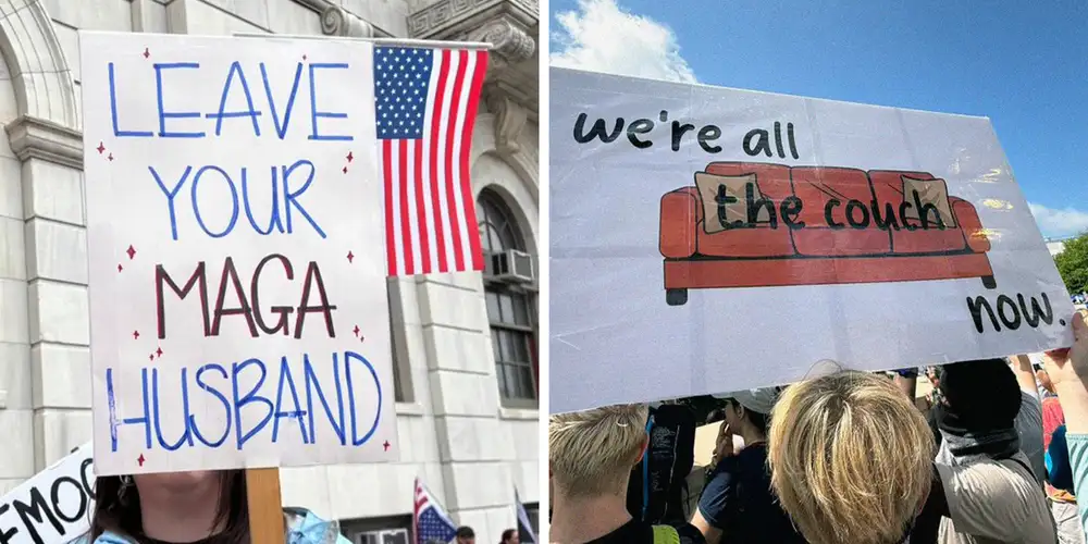 The most creative, funny, and thought-provoking signs at the “No Kings Day” protests across America