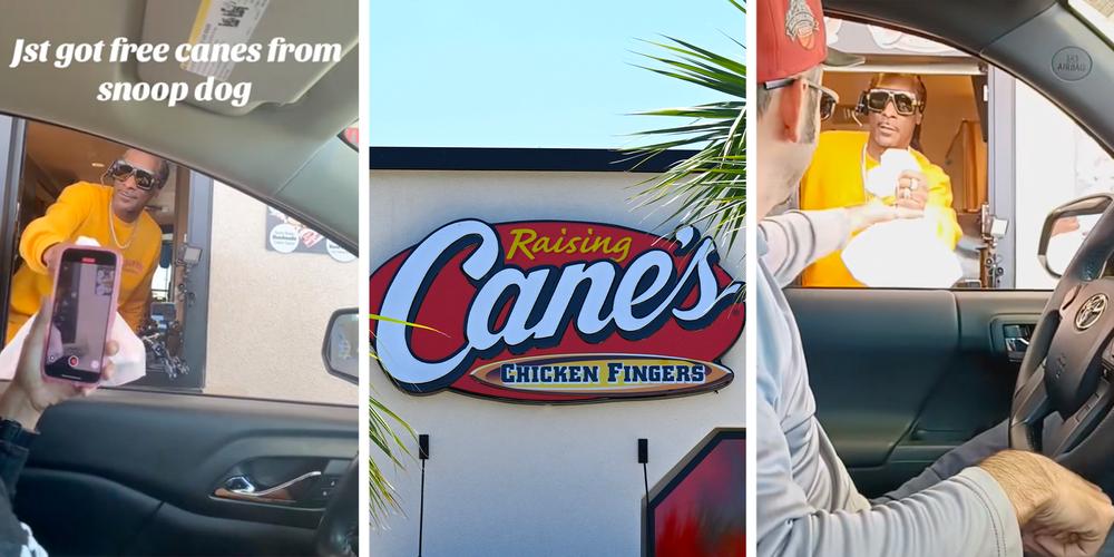 “Just casually meeting Snoop”: Snoop Dogg surprises customers in the Raising Cane’s drive-thru window