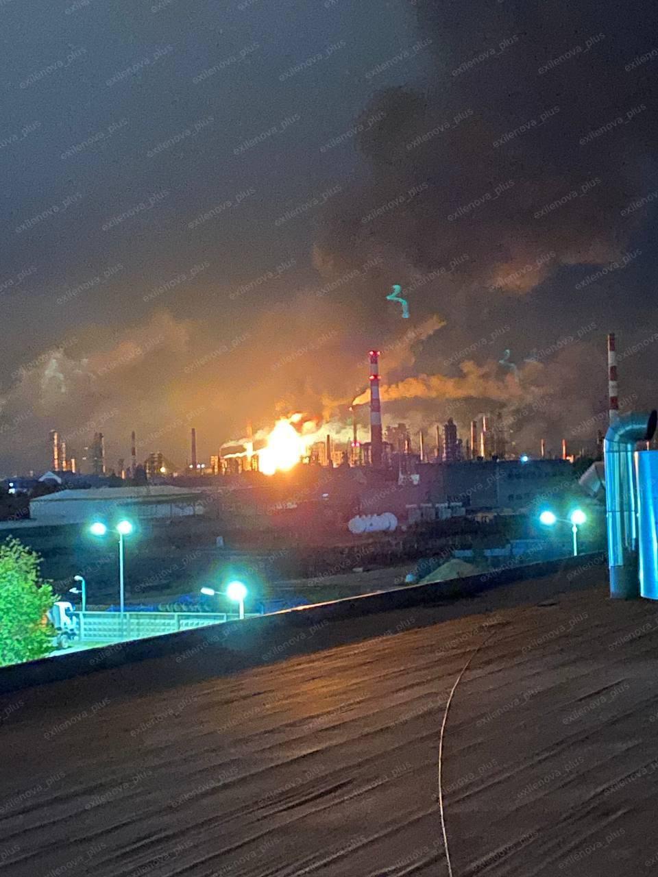 Ukrainian drones reportedly strike oil facilities in Russia's Ryazan Oblast, occupied Luhansk Oblast