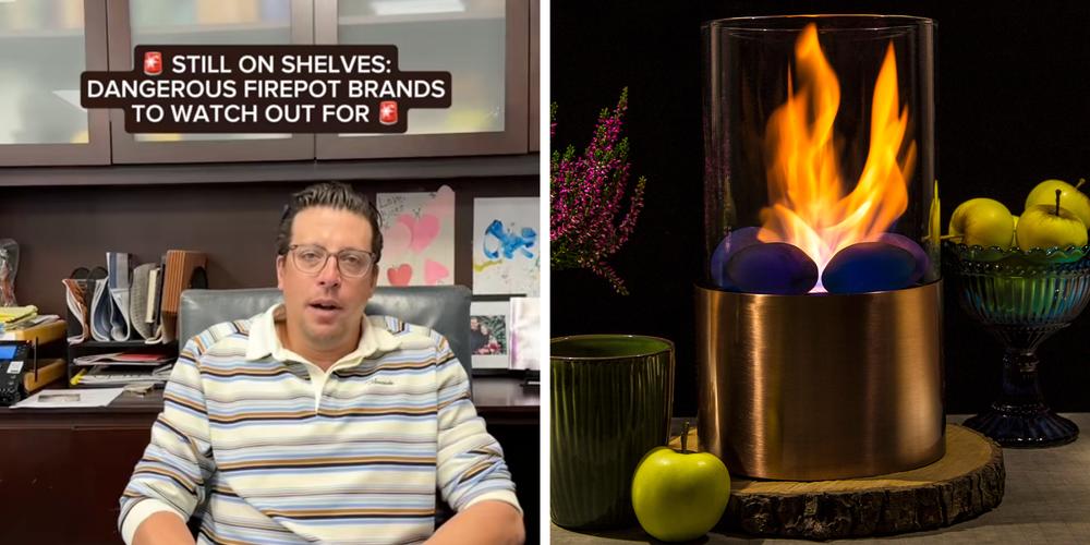 “Like putting lipstick on a pig”: Lawyer warns against “dangerous” indoor firepot products that are often repackaged after being banned