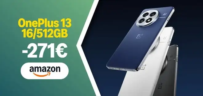 OnePlus 13 al minimo storico: sconto di 271€ sulla versione 16/512GB
