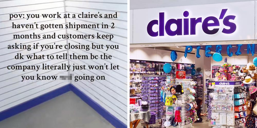 “Customers keep asking if you’re closing”: Claire’s employee shares video of a half-empty store after bankruptcy news