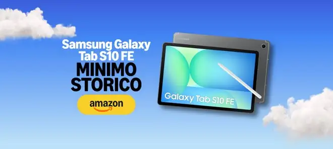 Samsung Galaxy Tab S10 FE con S Pen: minimo storico con lo sconto di 120€