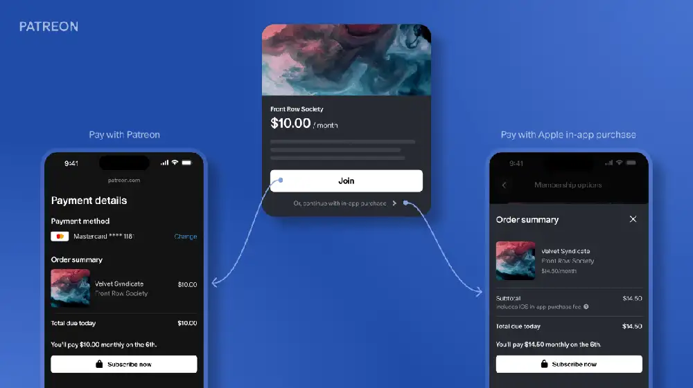 After adding its own billing option on iOS, Apple asks Patreon to move it to an external browser