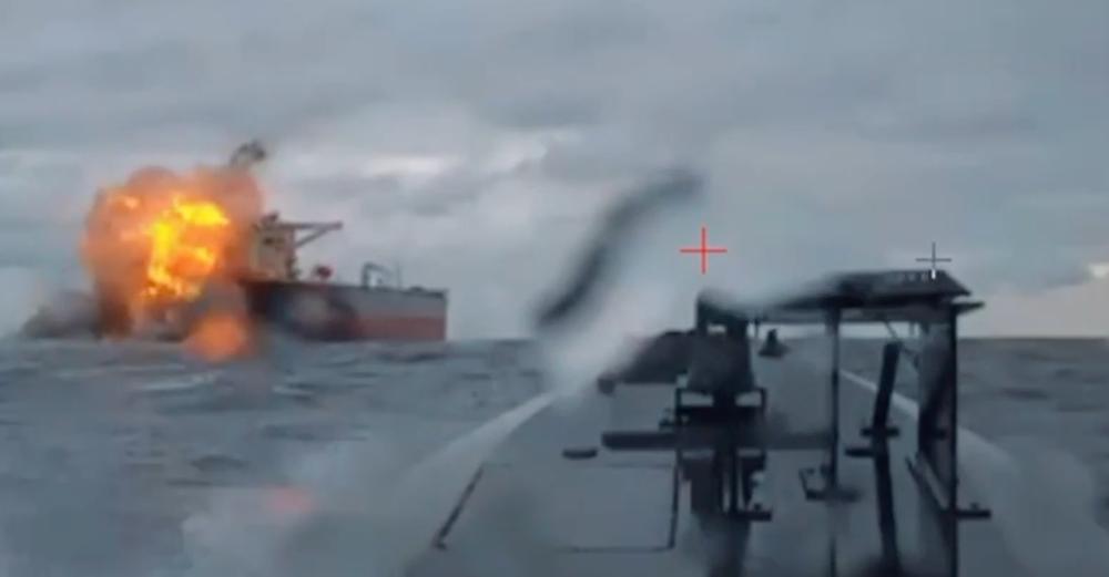 Ukrainian naval drone strike reportedly cripples Russian ‘shadow fleet’ tanker in Black Sea, SBU source says