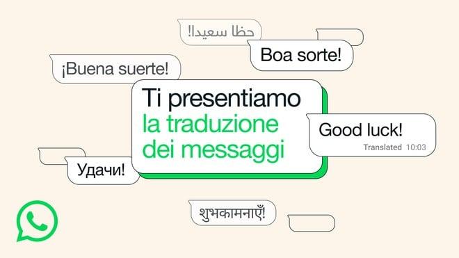 WhatsApp introduce la traduzione automatica dei messaggi su Android e iOS