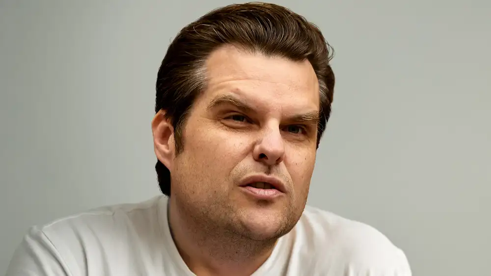 Nervous Matt Gaetz Fumbles With Training Bra