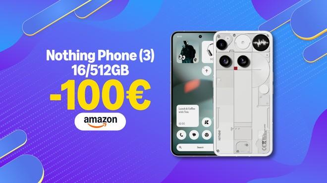 Nothing Phone (3) in preordine su Amazon con uno sconto di 100€