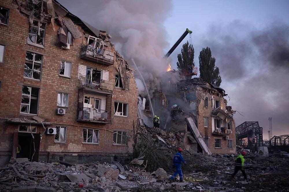 ‘It’s like a funeral’ — As US mimics peace talks, Russian missile strike on Kyiv kills at least 18