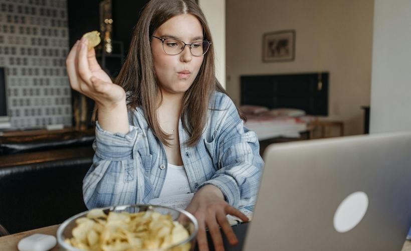 Woman Blasts Past Serving Size in First Two Bites