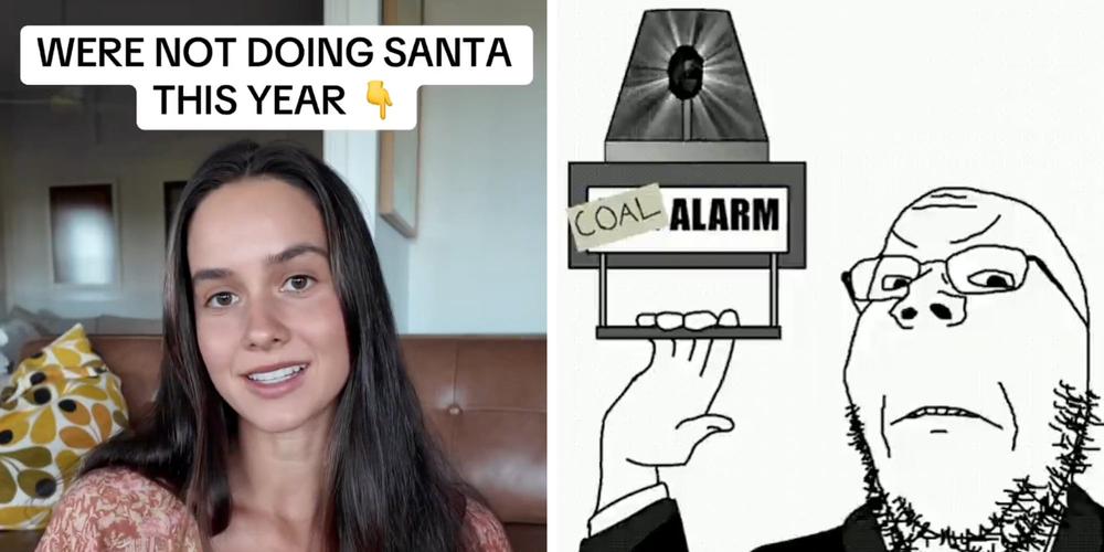 “You will get coal”: Influencer draws outrage by declaring she’s “not doing Santa” with her kids