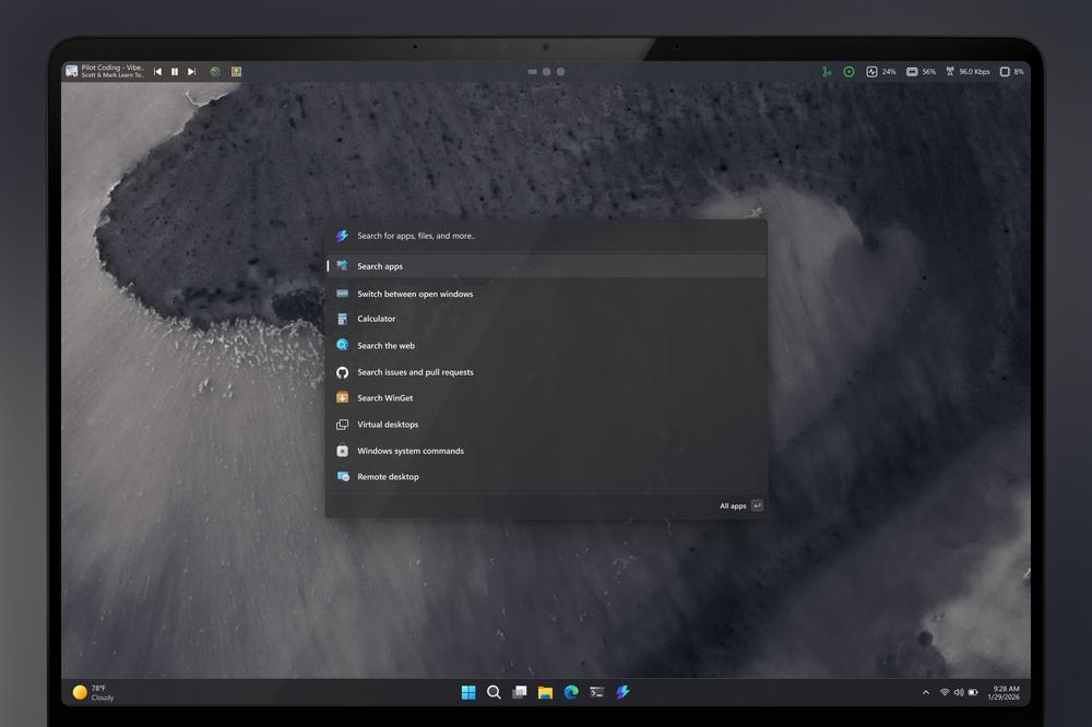 Microsoft is experimenting with a top menu bar for Windows 11