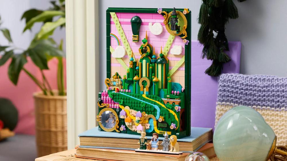 We Build the LEGO Emerald City Wall Art, a Delightful Build Ahead of Wicked: For Good