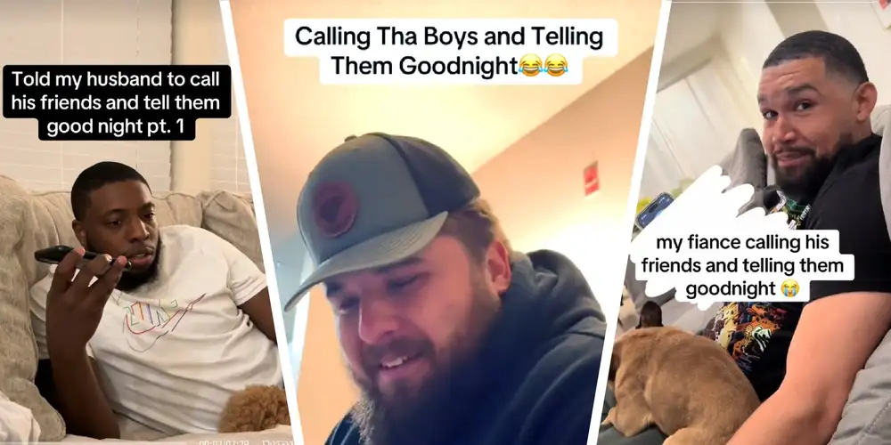 Men calling their friends just to say “sweet dreams” is the funniest thing on the internet right now
