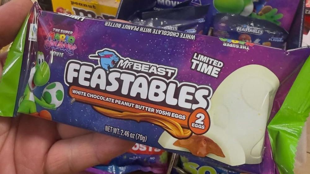 MrBeast Feastables collab with the Super Mario Galaxy movie spotted ahead of official reveal