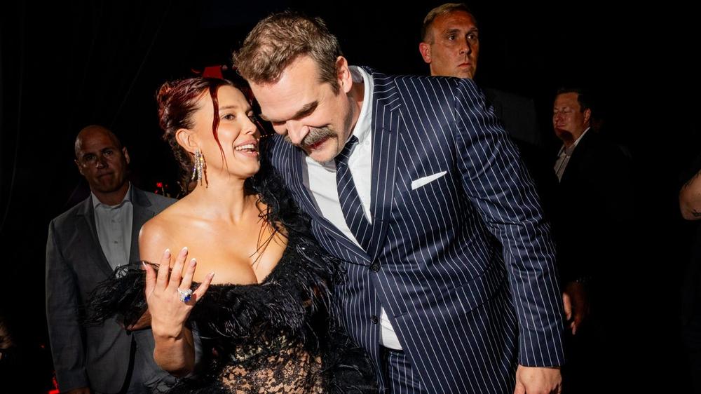 Millie Bobbie Brown and David Harbour Reunite at Stranger Things Premiere as Director Dismisses 'Bullying' Concerns as 'Wildly Inaccurate'