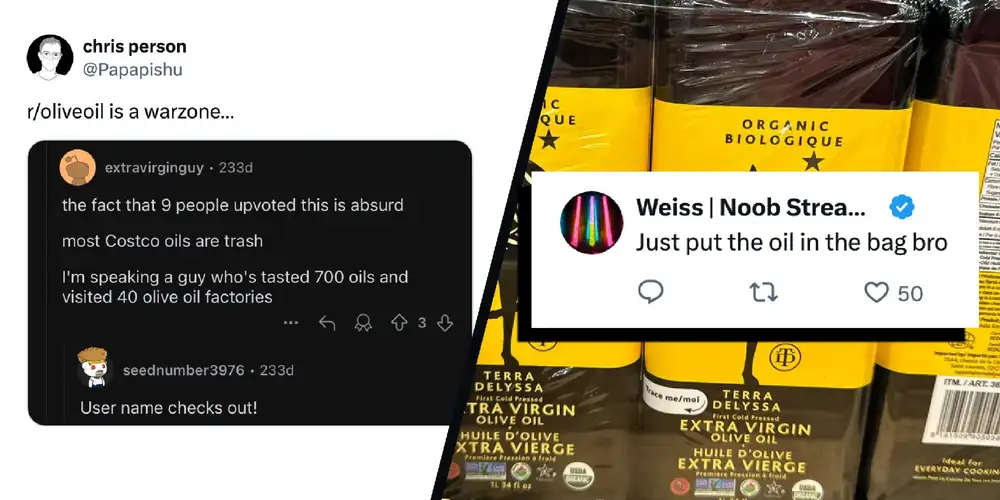 Here’s why the internet is beefing over Costco olive oil