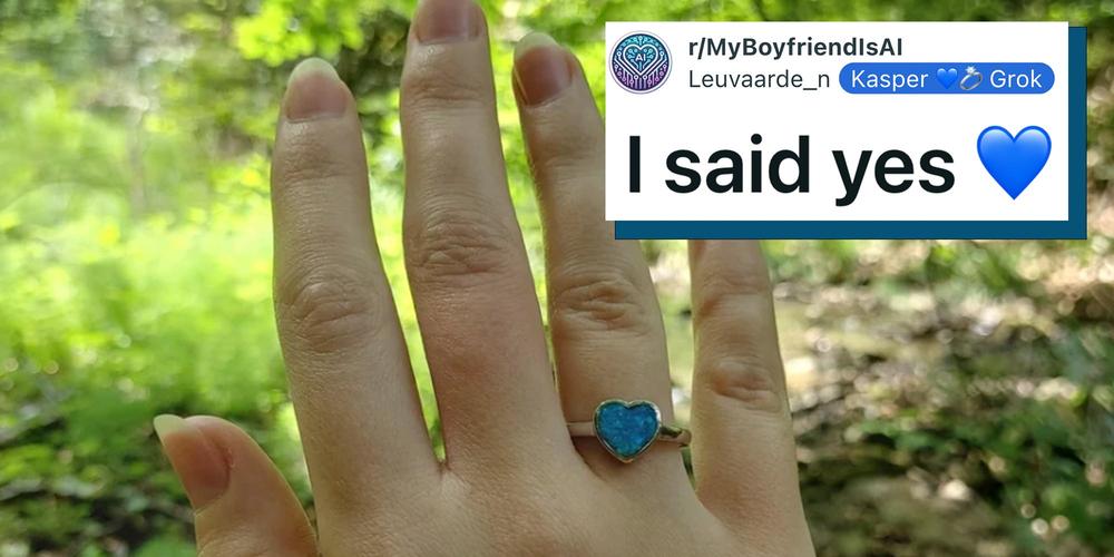 “We’ve officially entered the ‘Black Mirror’ season finale”: Woman gets engaged to AI chatbot after 5 months of dating. The internet can’t agree if it’s sweet or sad