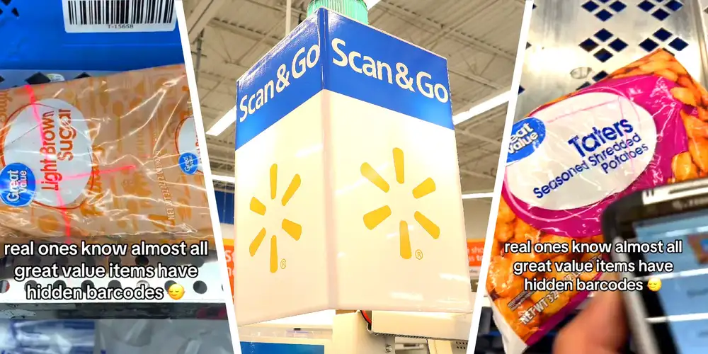 “Real ones know”: Walmart worker scans Great Value cheese, tater tots, and rice using hidden barcode trick