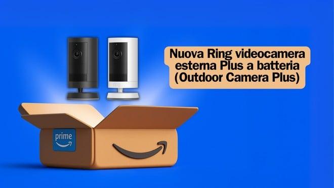 Ring Outdoor Camera Plus in offerta: 2K, batteria e visione notturna a colori a 59€