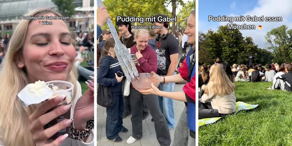 Why are young Germans eating pudding with a fork in the park? Explaining the “pudding mit gabel” trend