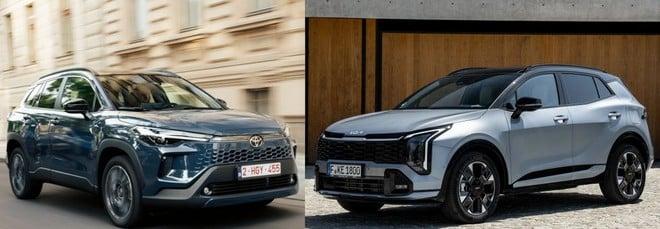 Nuova Toyota Corolla Cross o KIA Sportage? Confronto tra SUV: caratteristiche e prezzi
