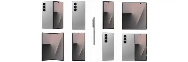 Galaxy Z Fold 7: nuovi render ufficiosi nelle tre colorazioni, anche in Silver Shadow
