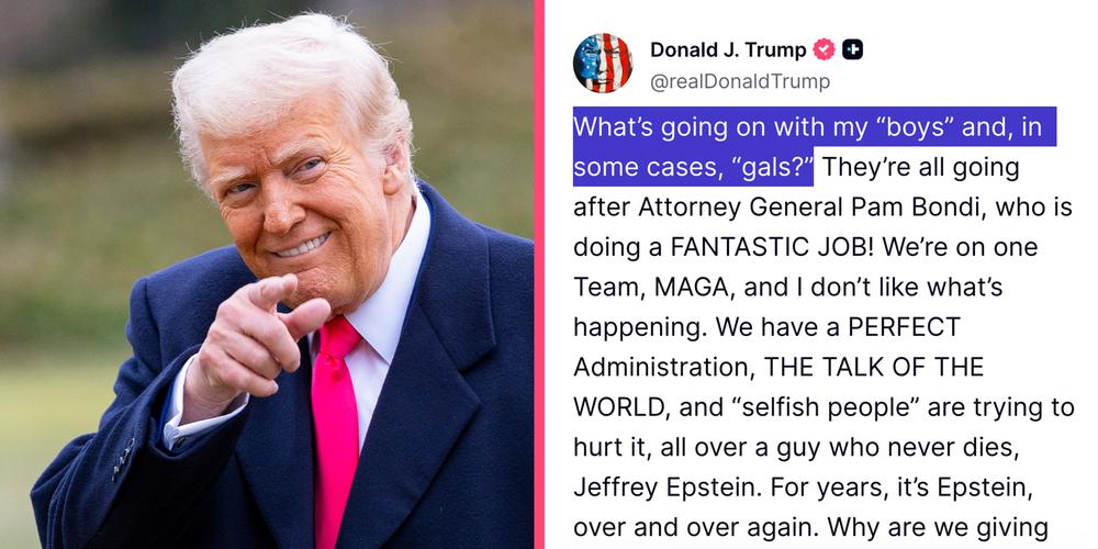 “In some cases gals”: New Trump quote becomes a meme as the post itself gets ratio’d on Truth Social