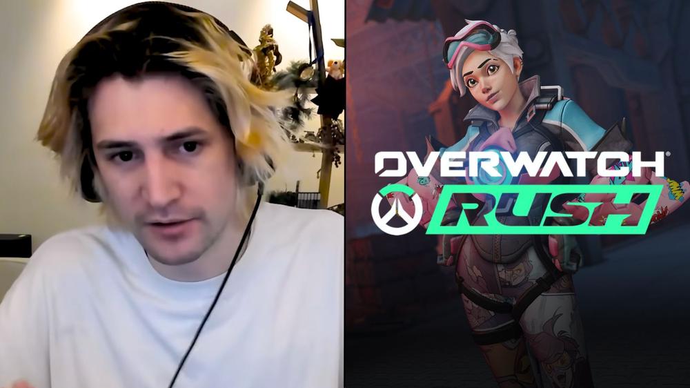 xQc already has one major concern about Overwatch Rush