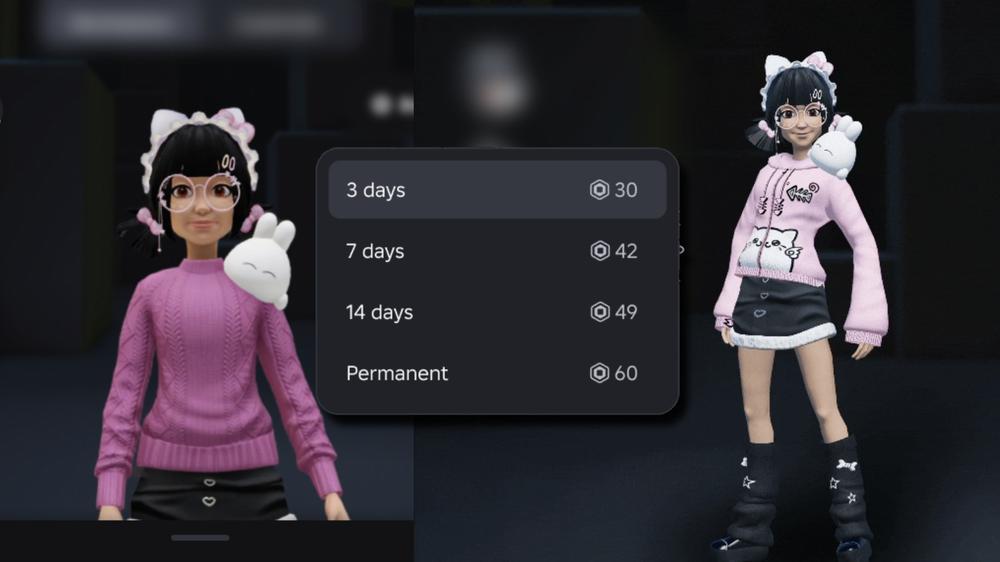 Roblox introduces rentable cosmetics with cheaper time-limited options