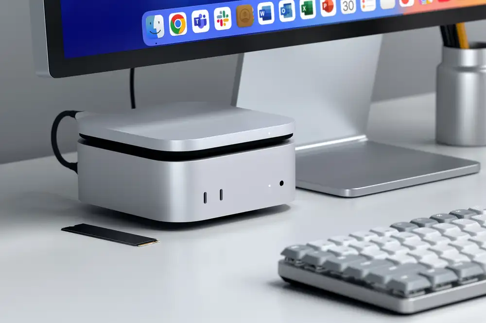 Satechi’s new SSD enclosure matches the Mac Mini