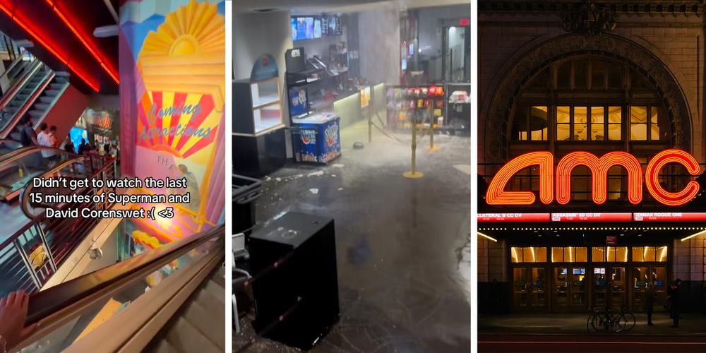 “Didn’t get to watch the last 15 minutes of Superman”: Hundreds forced out of AMC theater due to flooding