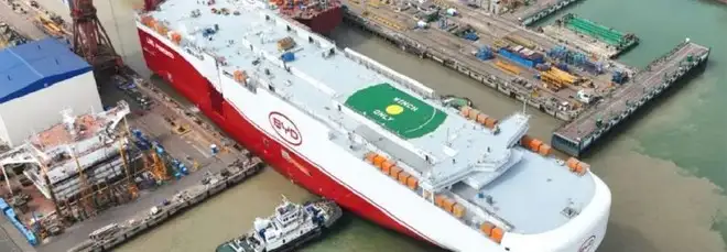 BYD Zhengzhou, un'altra nave si prepara a salpare: cargo da 7.000 auto