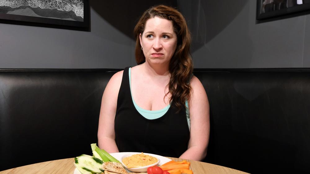 Insecure Woman Doesn’t Like Eating In Front Of Surveillance State