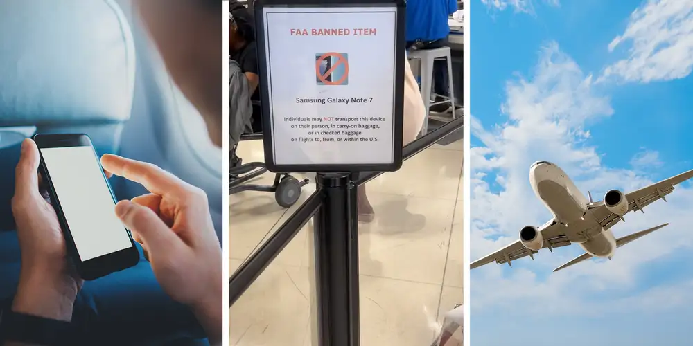 “Imagine having to throw your phone away”: Man waits in airport security line. Then he spots a sign