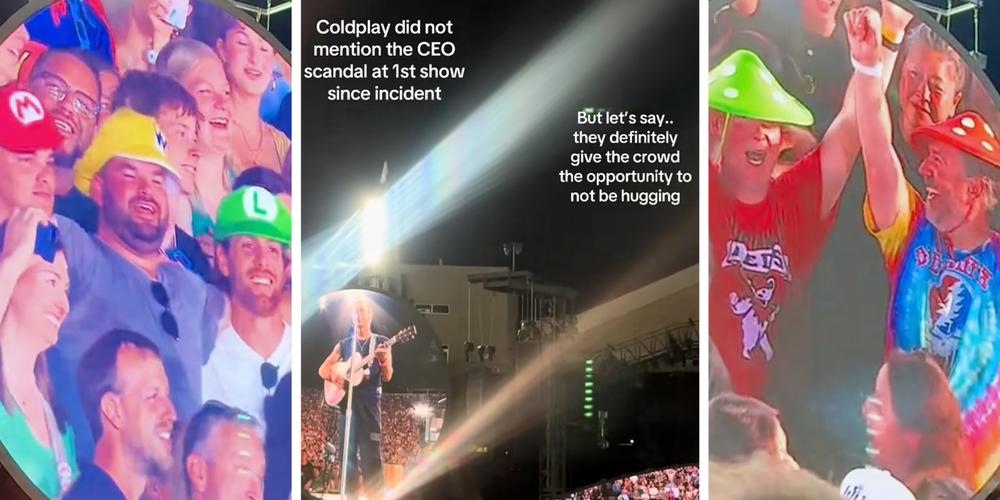 “We’d like to say hello”: Chris Martin warns the crowd at his next Coldplay shows before the camera starts panning around the audience