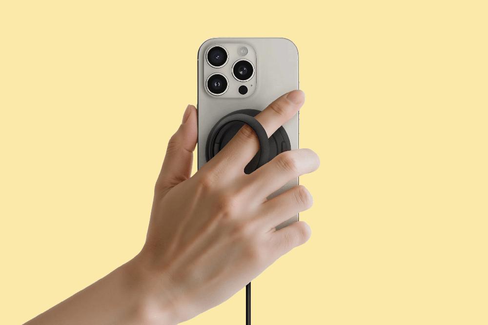 This Belkin Qi2 charging puck comes with a kickstand and cooling