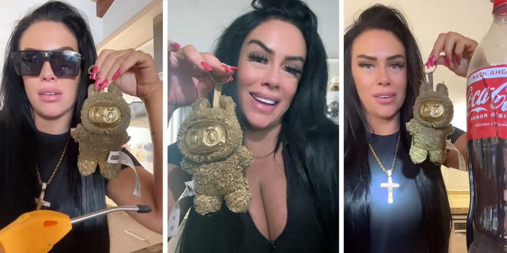 “Looks like it was deep fried”: Woman claims she has the only 24k gold Labubu in the world and is putting it through bizarre tests to “prove” it