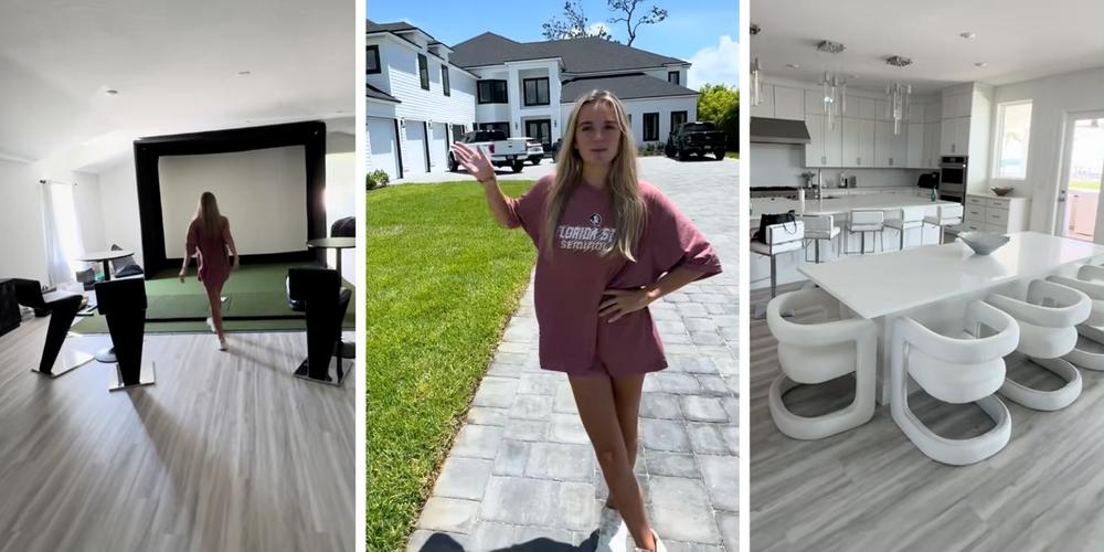 “This is a different level of rich”: TikToker gives a tour of the gigantic new home her parents just moved into, sparking a discussion about taste
