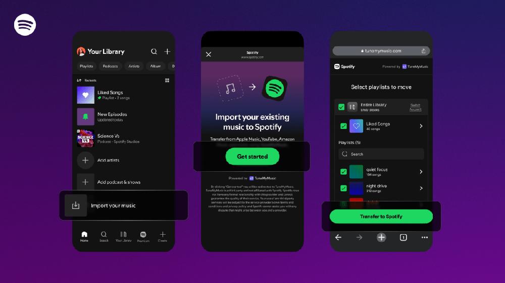 Spotify’s latest feature lets you transfer playlists from other services