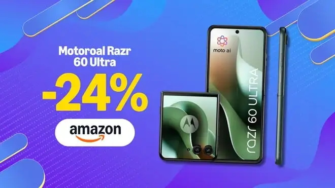 Motorola Razr 60 Ultra: il pieghevole top di gamma è al nuovo minimo storico