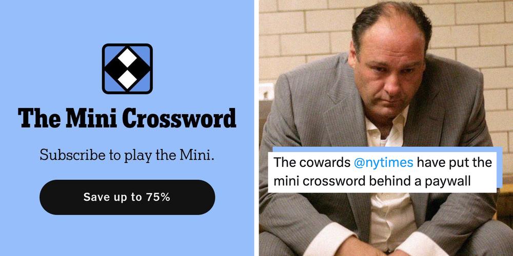 “Hurt and betrayed”: Fans share their fury online as New York Times paywalls free mini-crossword