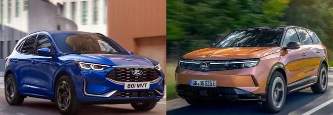 Ford Kuga vs Opel Grandland, confronto tra SUV. Versioni, motori e prezzi