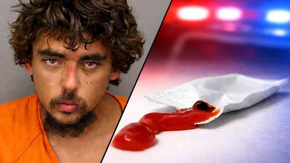 Florida man arrested for using ketchup packet as weapon, faces 5 years in prison