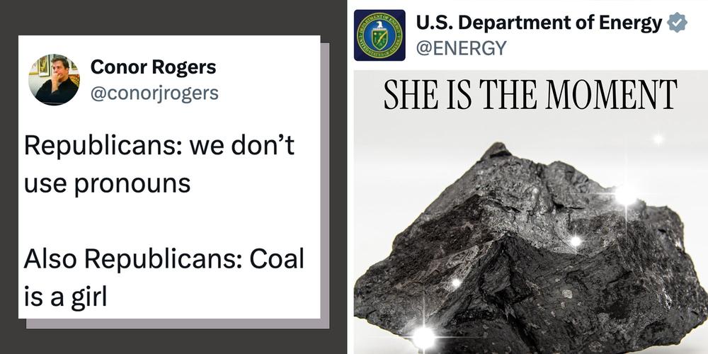 “Coal is female now?”: Internet mocks government tweet calling coal “she” and “the moment”
