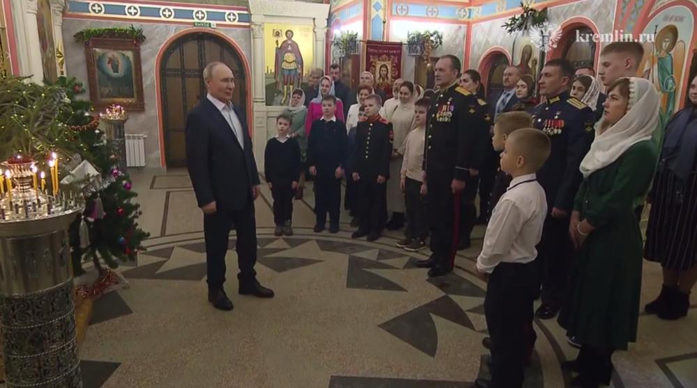 Ukraine war latest live: Putin spent Orthodox Christmas at military base church, independent Russian media says