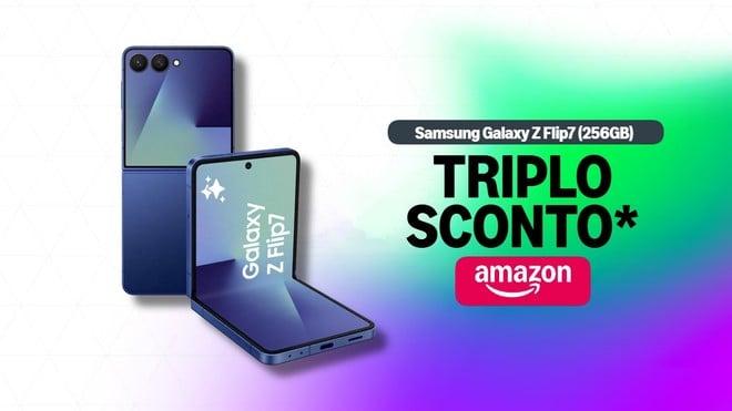 Samsung Galaxy Z Flip7 256GB: come risparmiare quasi 300€ su Amazon
