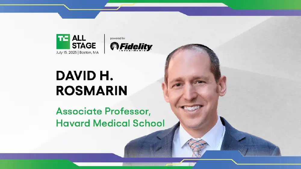 David H. Rosmarin brings a founder-focused approach to anxiety at TechCrunch All Stage