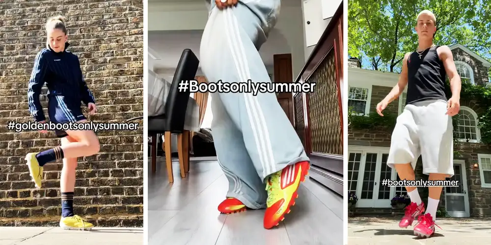 Soccer cleats are the new sandals, says Gen Z. Welcome to “Boots Only Summer”